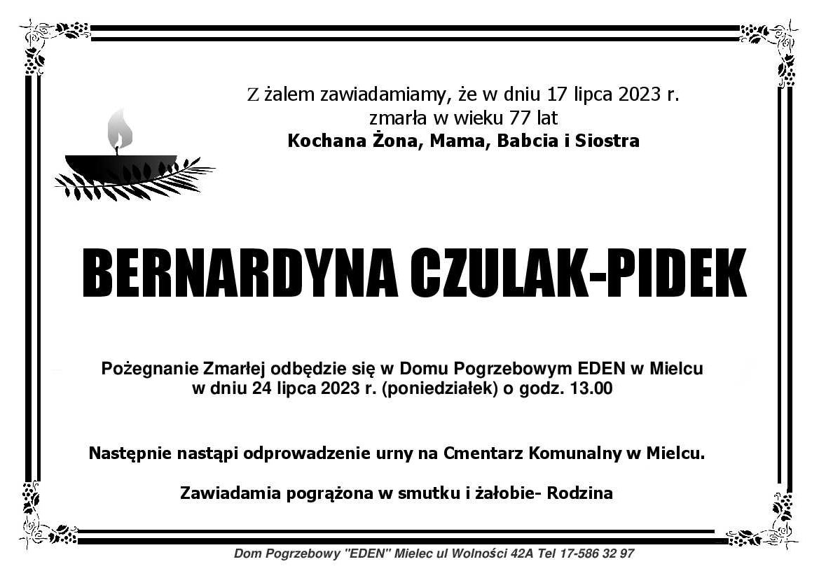 You are currently viewing Bernardyna Czulak-Pidek