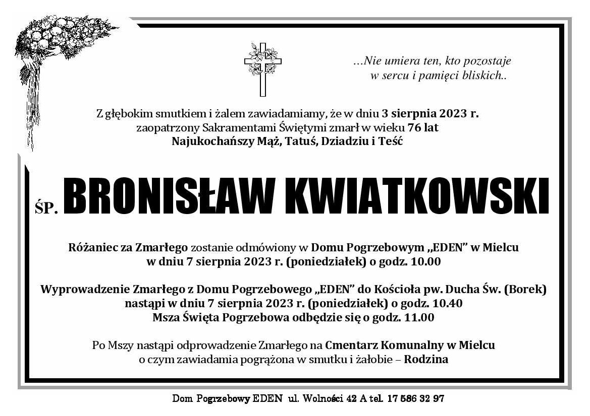 You are currently viewing Bronisław Kwiatkowski