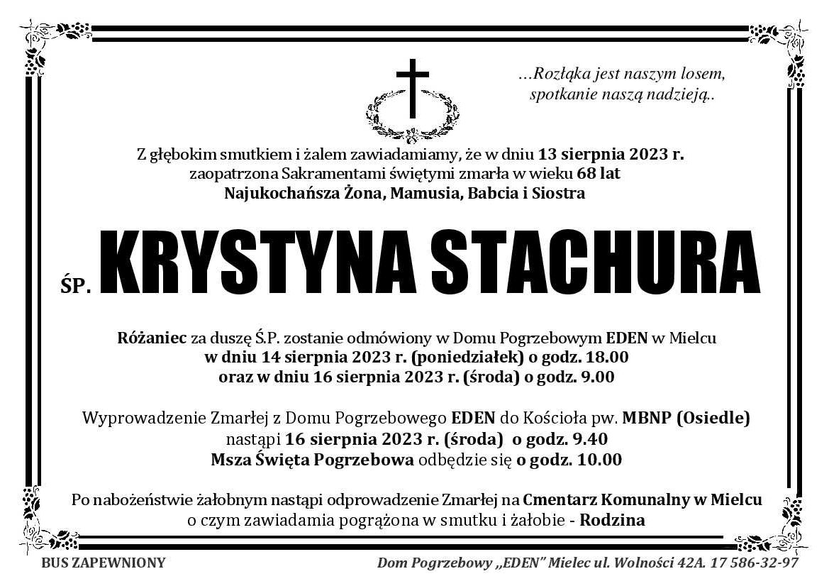 You are currently viewing Krystyna Stachura