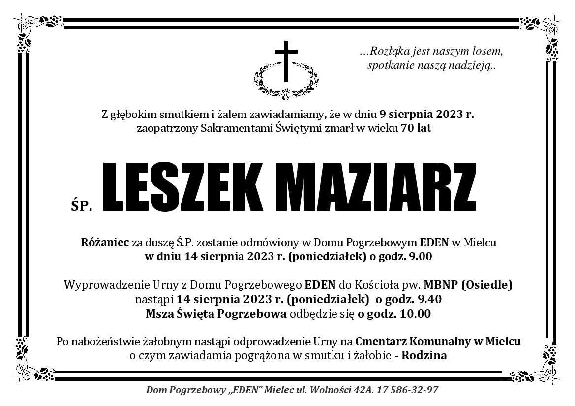 You are currently viewing Leszek Maziarz
