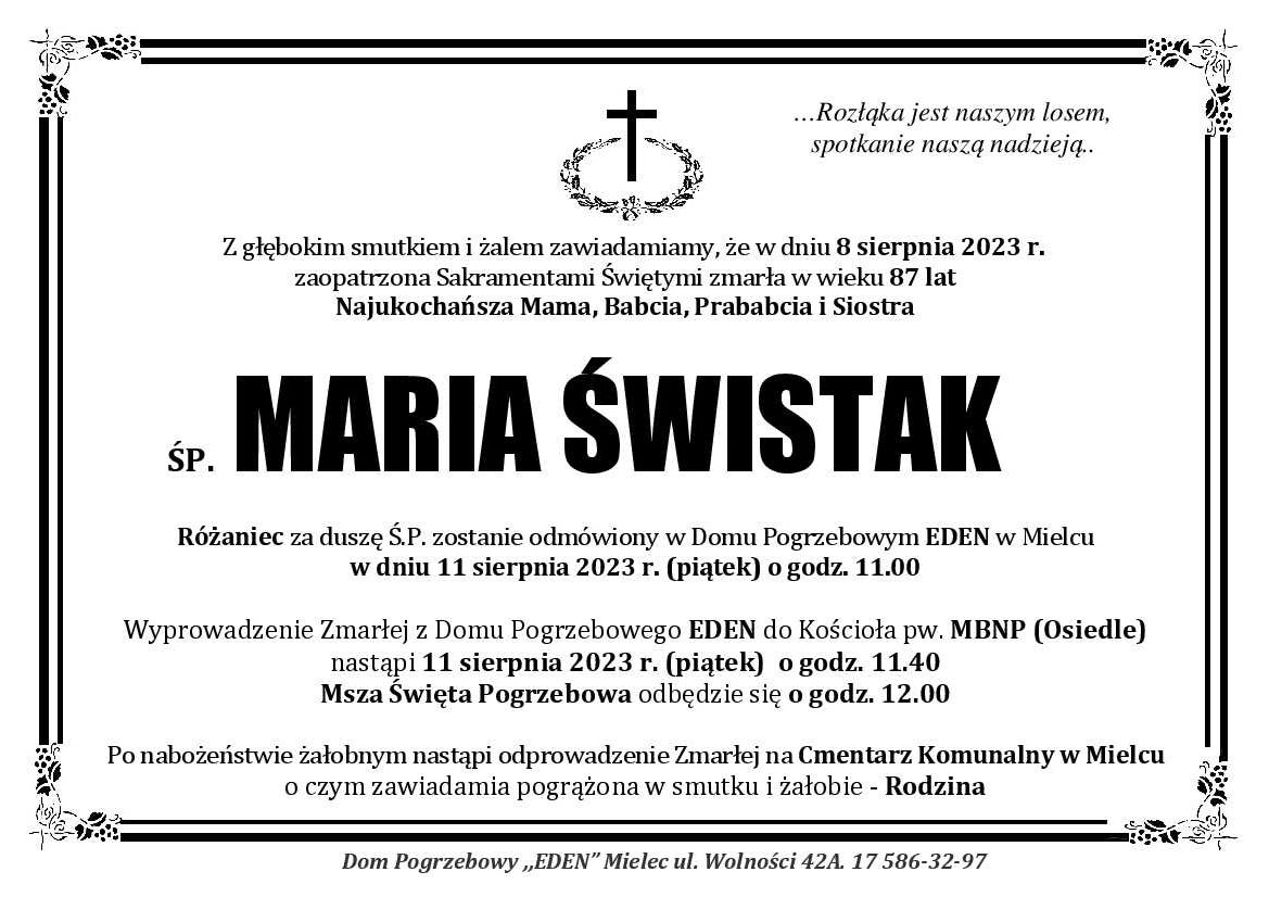 You are currently viewing Maria Świstak