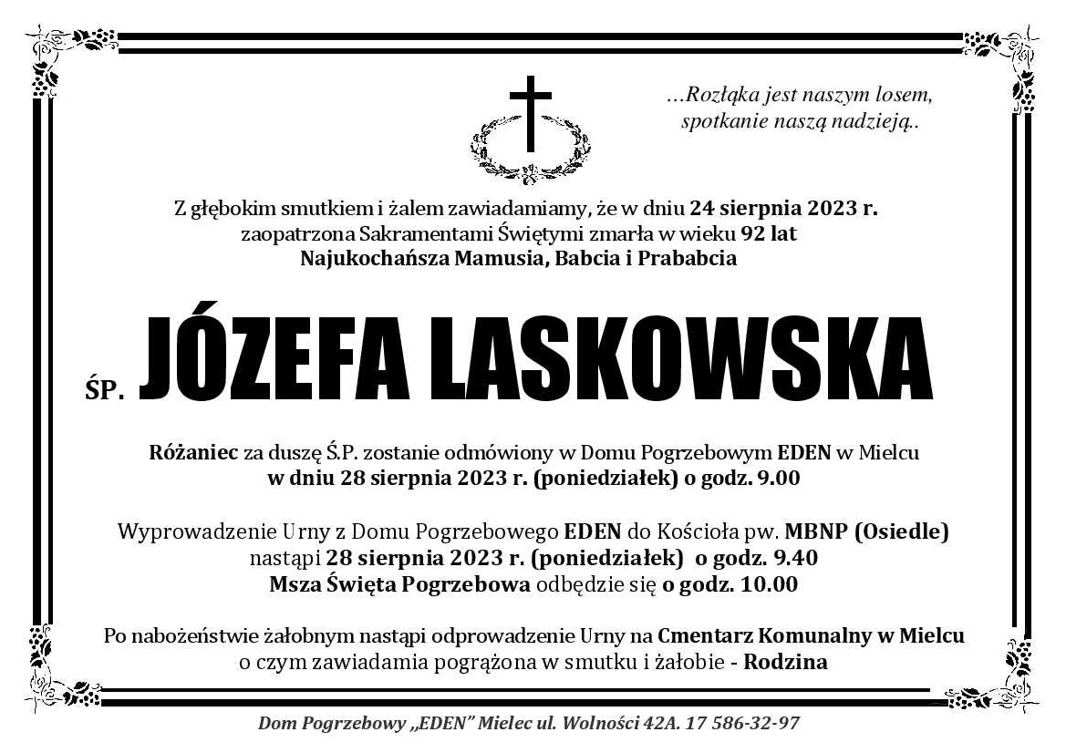 You are currently viewing śp. JÓZEFA LASKOWSKA